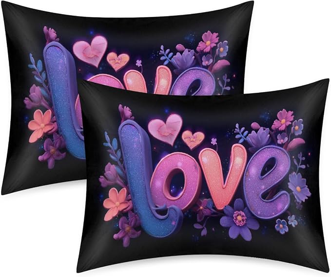 Purple Pink Love Floral