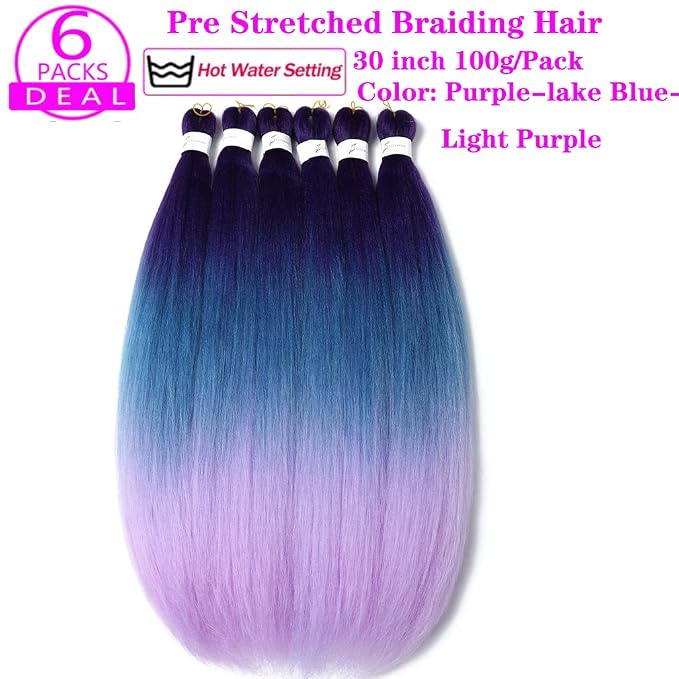 Purple-Lake Blue-Light Purple