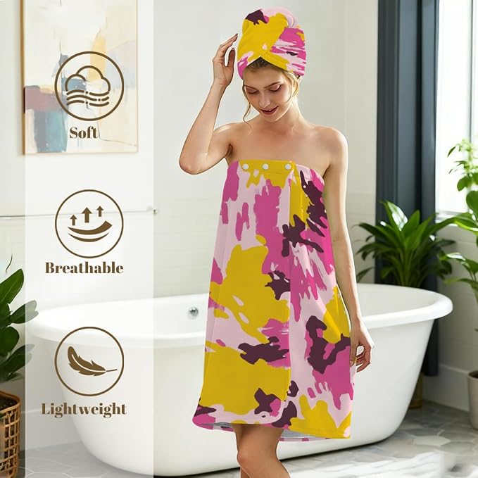 Pink Yellow Print