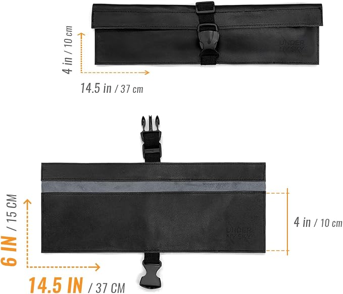 Knife Roll 1 Slot Black
