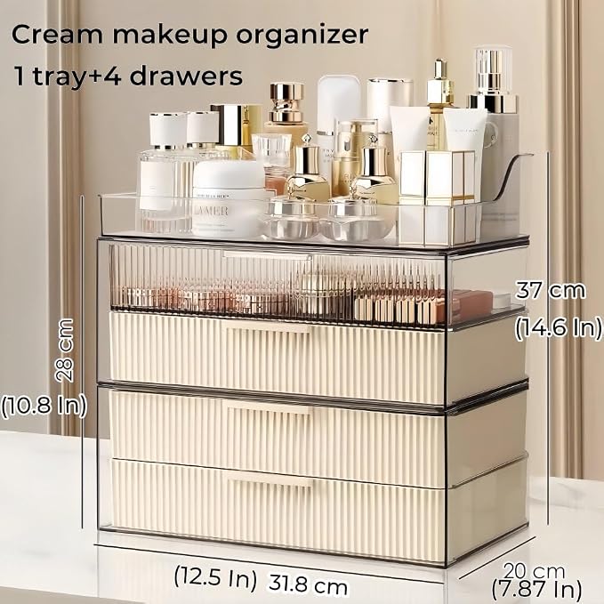 Cream-4 Drawers