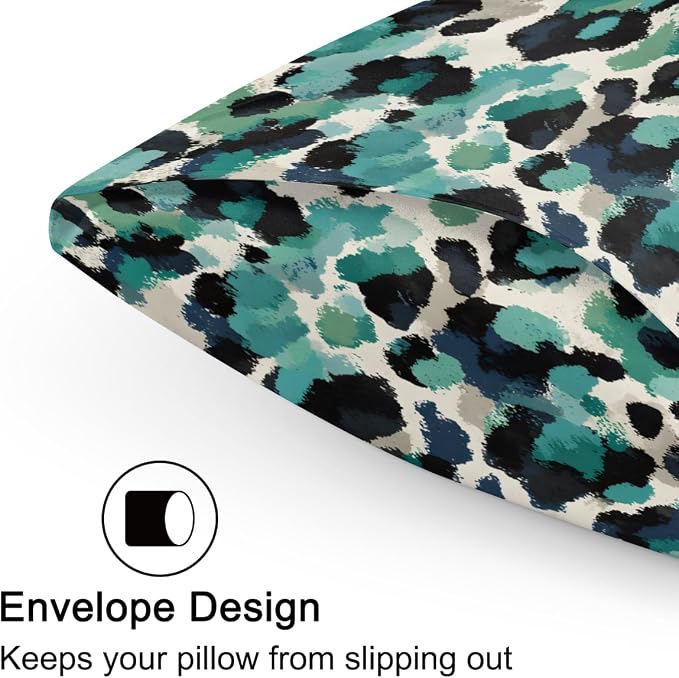 Abstract Turquoise Leopard