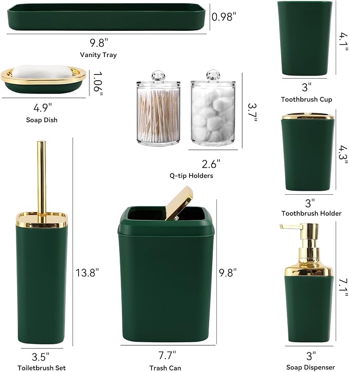Dark Green and Gold