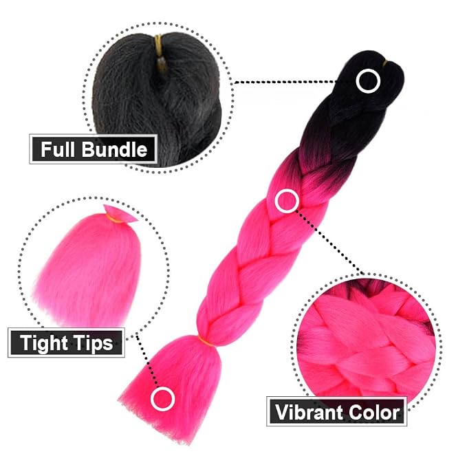 #B3 Black to Hot Pink