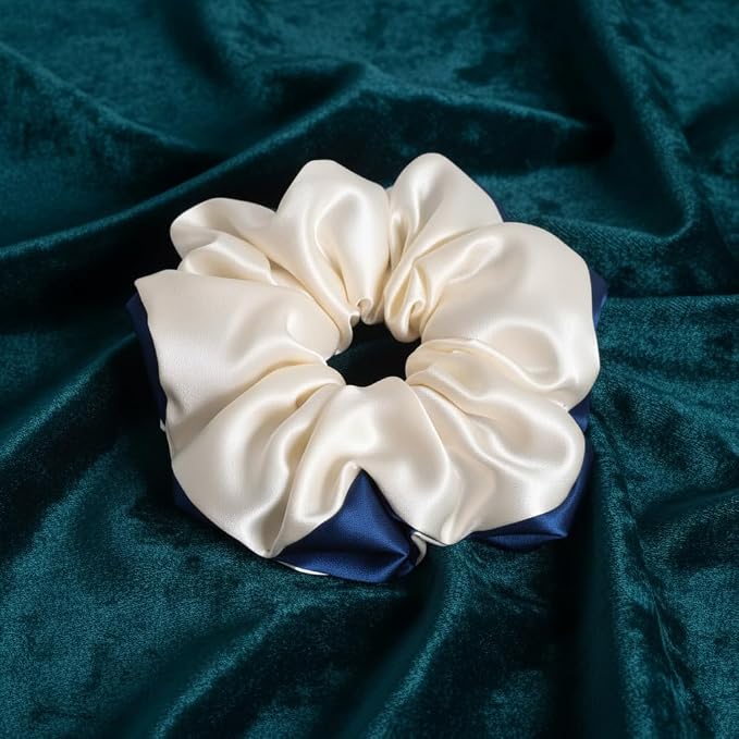 Cream and Navy Blue