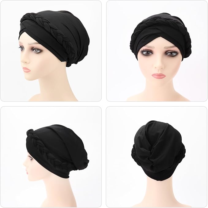 3 Pack Twisted Braid: Ginger, Black, Coffee