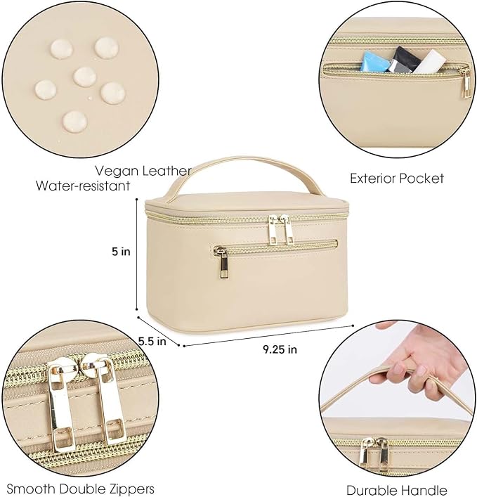 Beige Leather