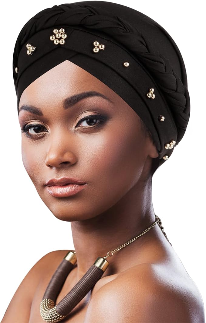 2 Pack Twisted Braid: Gold Bead (Coffee/Black)