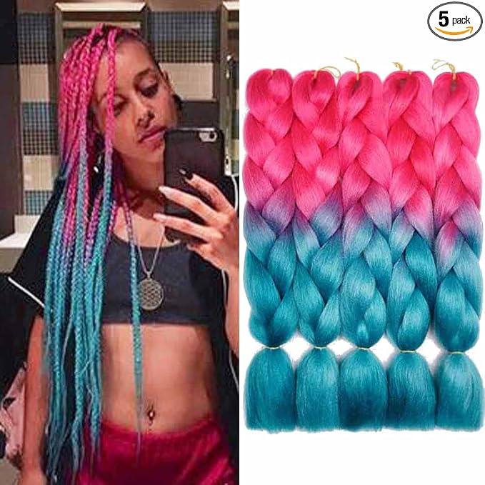 #B41 Hot Pink to Blue