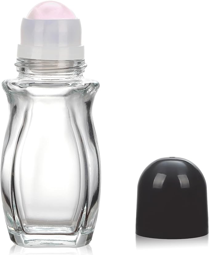 Pink Roller Clear Bottle