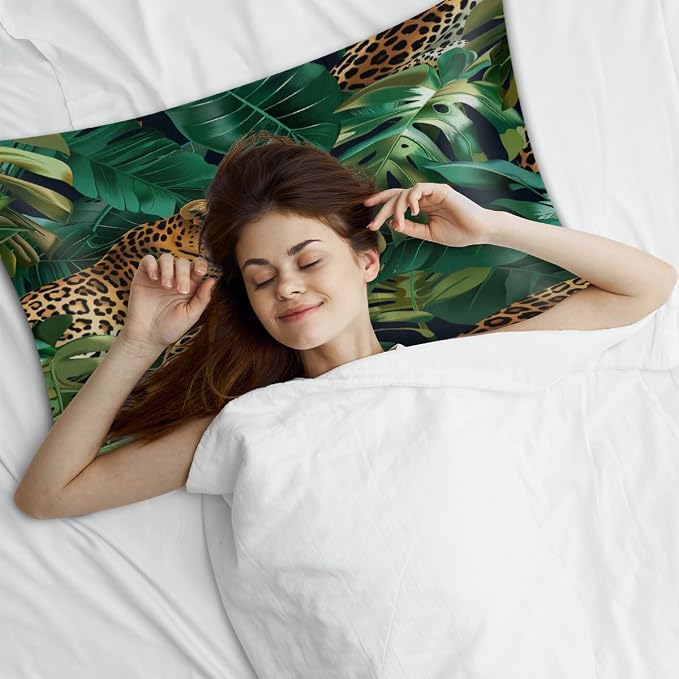 Leopard Palm Leaves
