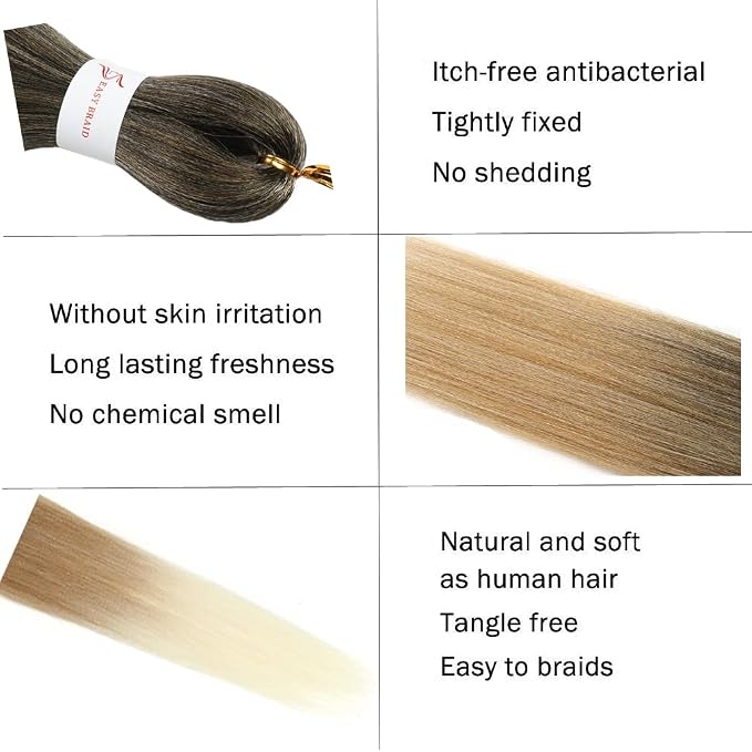 mixed black & blond & beige