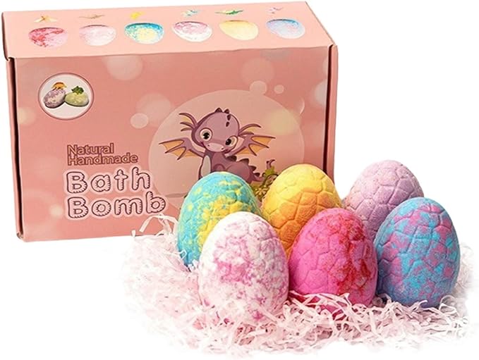 Dinosaur Egg 6pc Pink Box