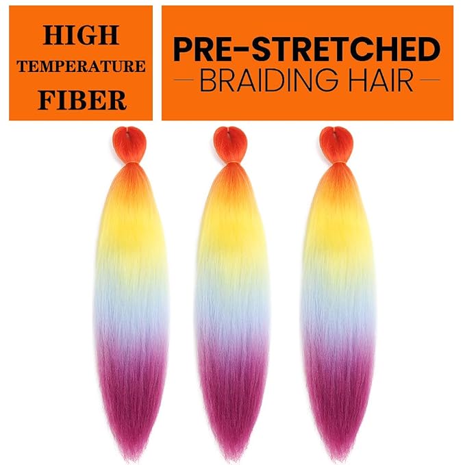 Orange-Yellow-Light Blue-Purple