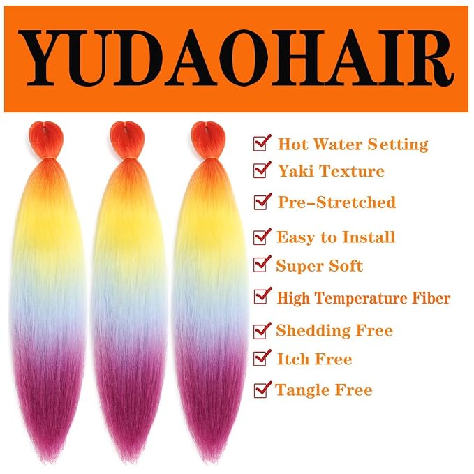 Orange-Yellow-Light Blue-Purple