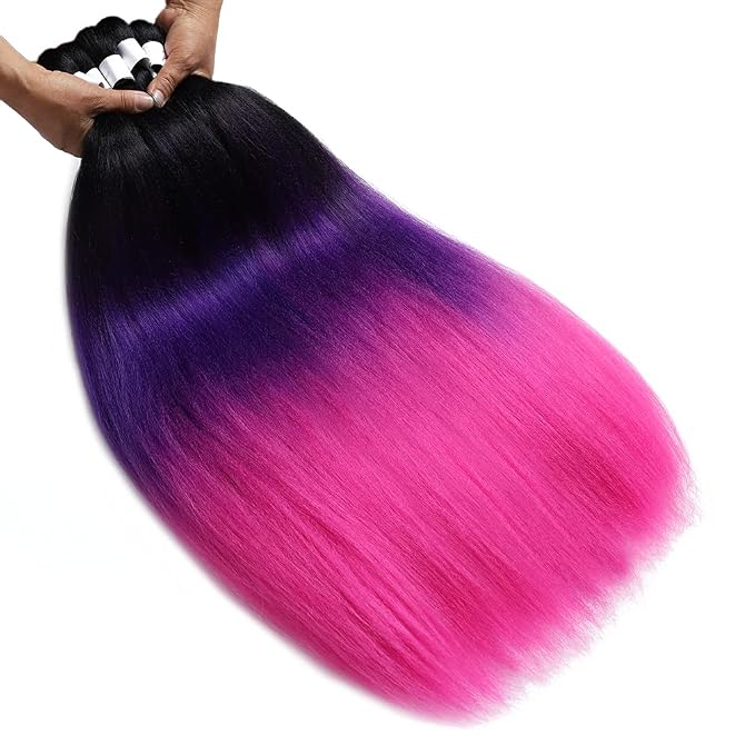 Black-Purple-Rose Red