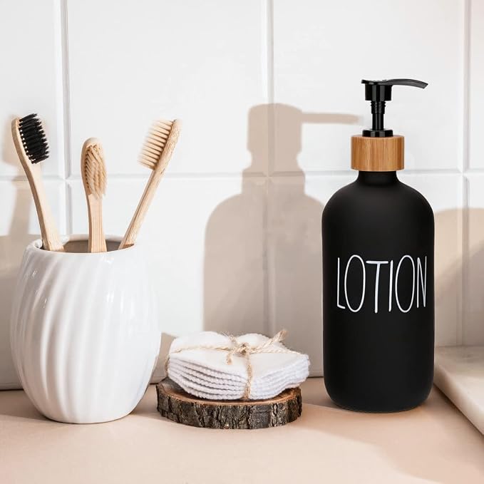 Black Lotion White Soap & Tray
