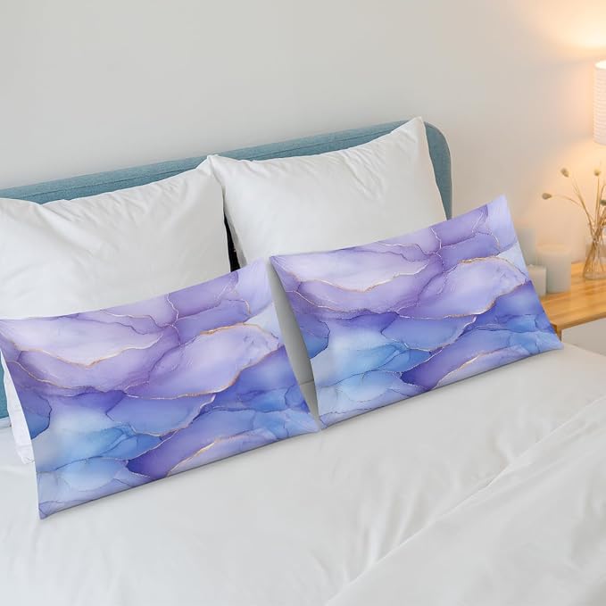 Marble With Lavender Blue