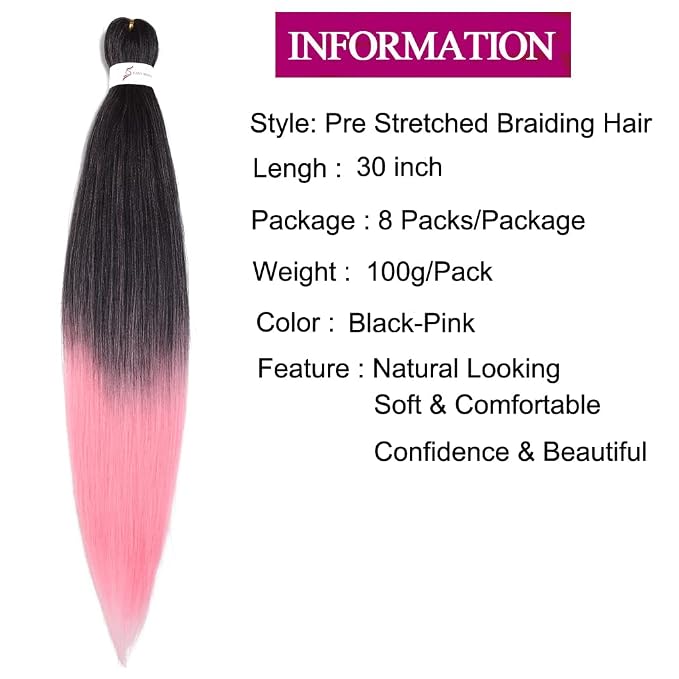 mixed black & pink