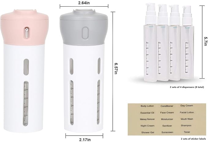 2 Pack (Pink Gray)
