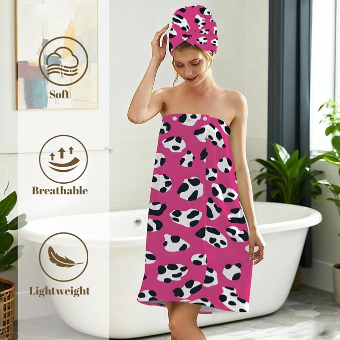 Pink Cow Print
