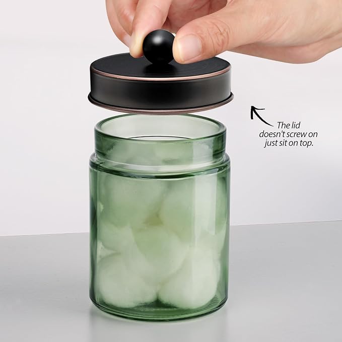 Jar Sage Green/Lid Oil Rubbed Bronze