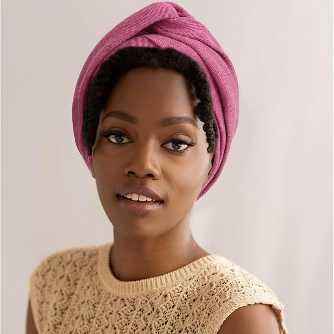 5 Pcs Cross Knotted Turban Hat: Solid Color C