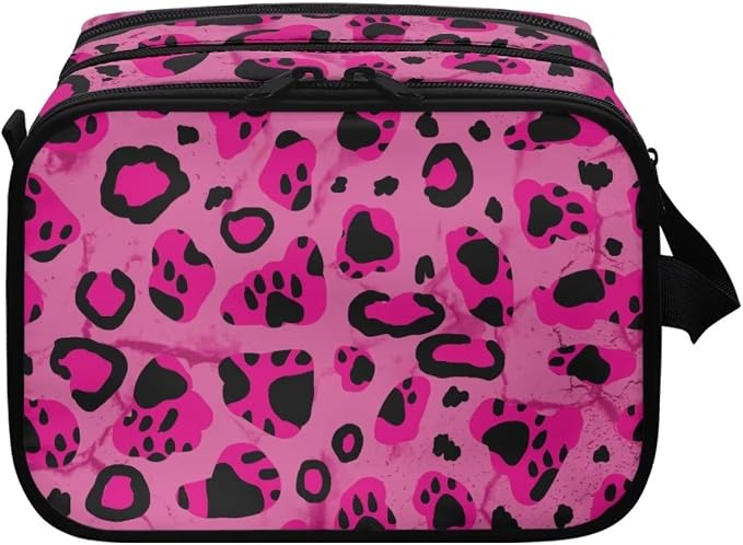 Pink Leopard Print Dog Paw