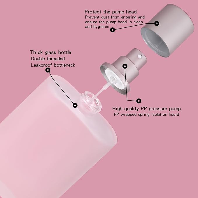 4 Pcs 100ml Frosted Bottles