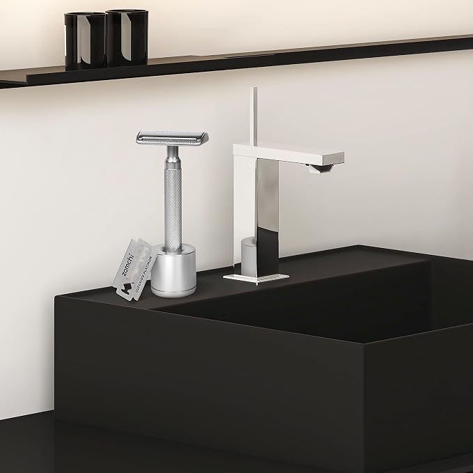 Noble Silver Razor with Stand