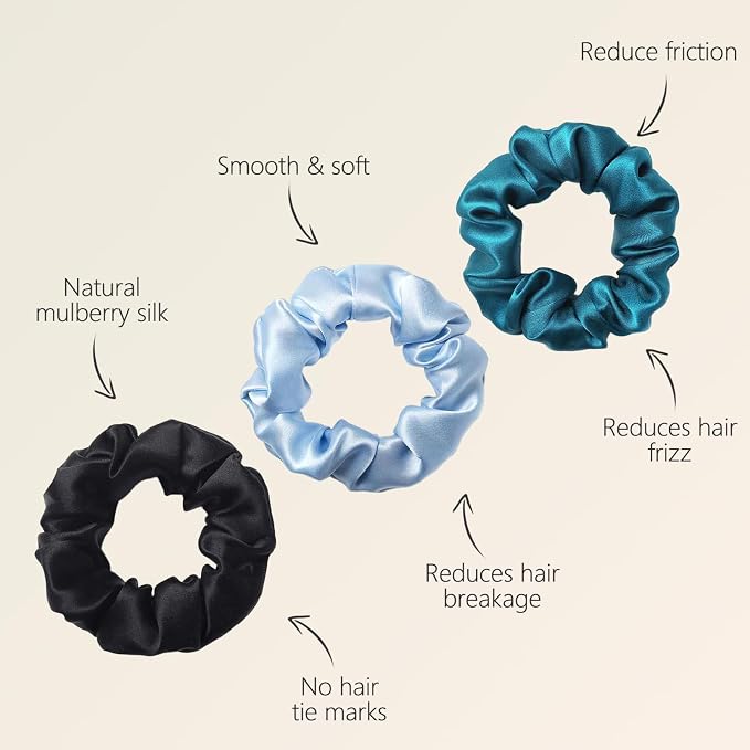 Black, Light Blue, Turquoise (3pcs)