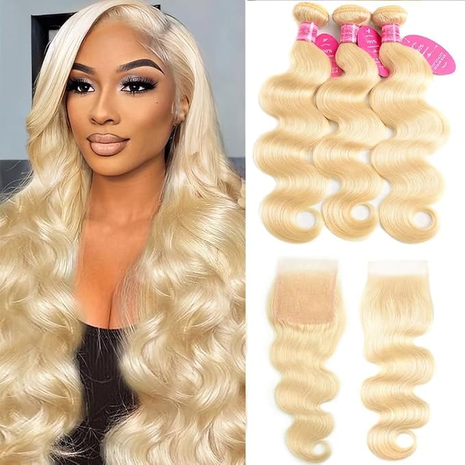 613 Body Wave Bundles with Closure