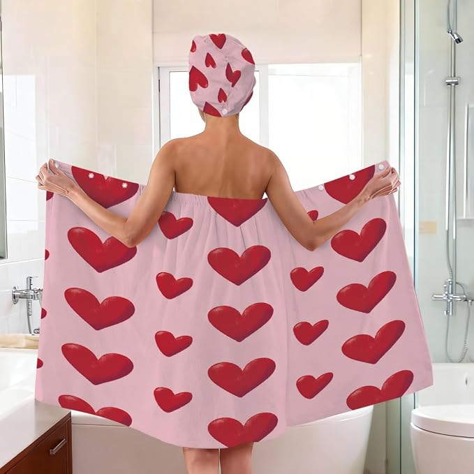Pink Red Hearts