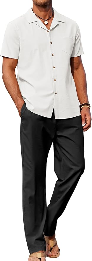 White Shirt/Black Pants