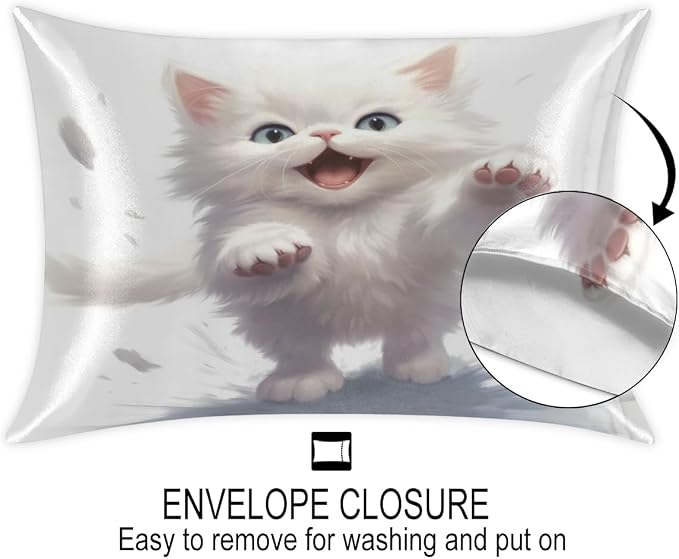 D: White Animal Cat