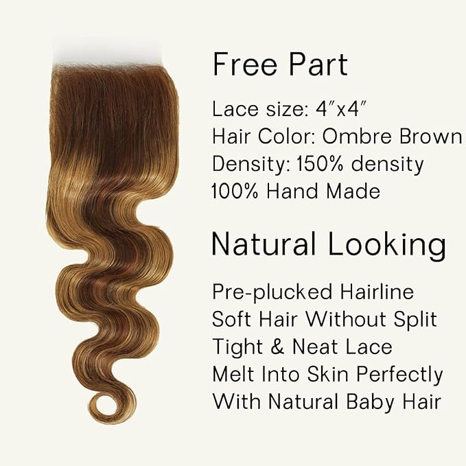 4/27 body wave bundles with closure