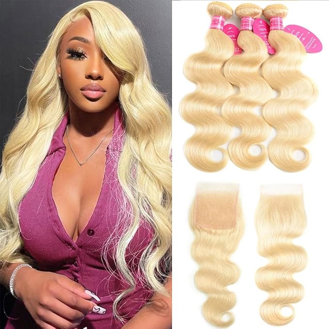 613 Body Wave Bundles with Closure