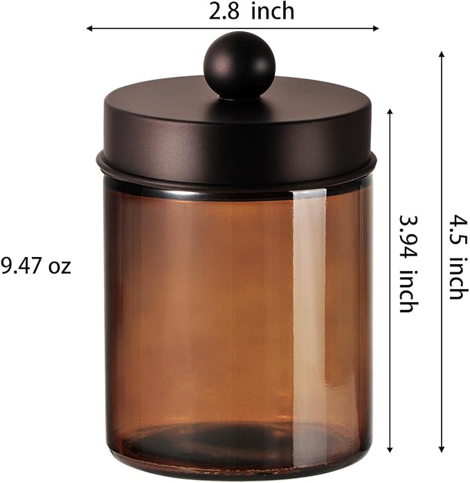 Jar Amber/Lid Bronze