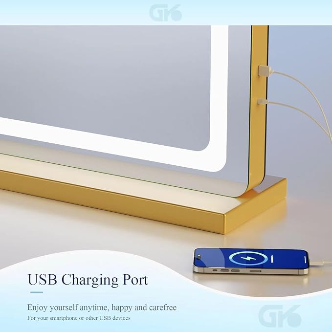 Round Gold Led