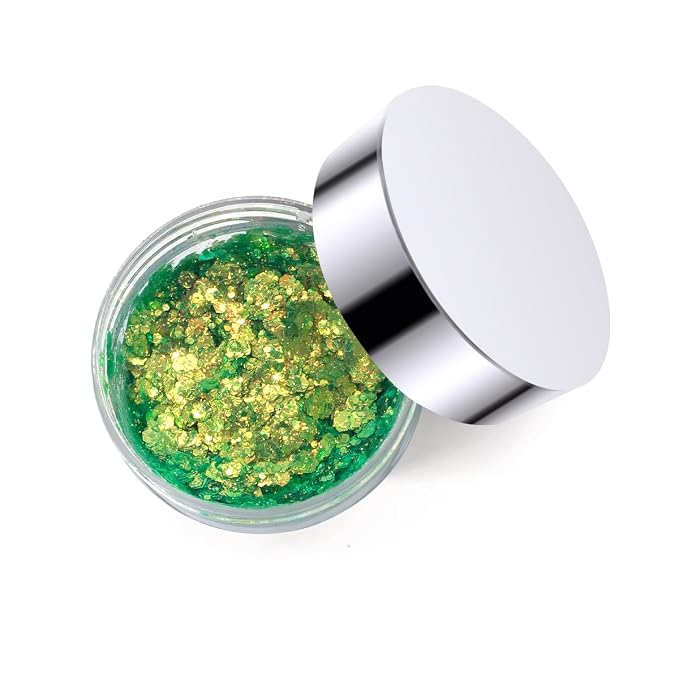 Neon Green Glitter Gel