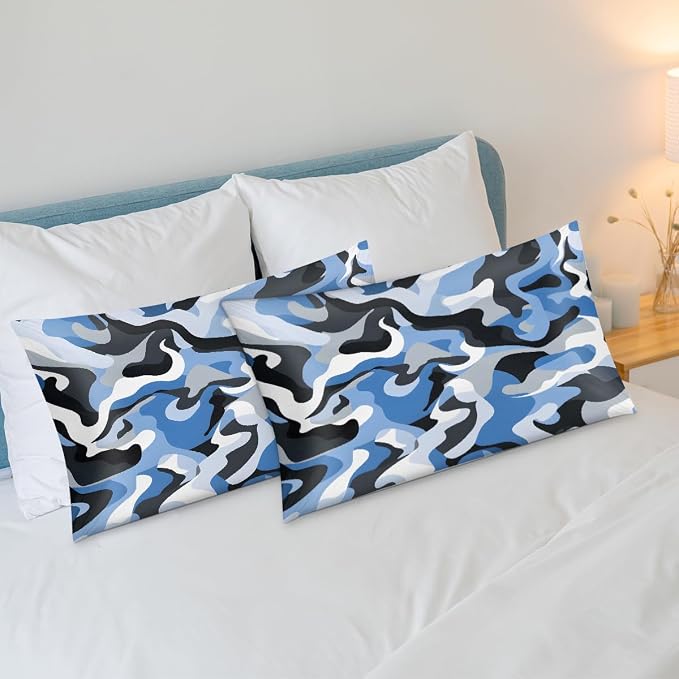 Blue Grey Camouflage
