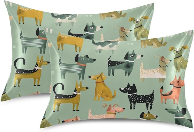 Mint Green Many Dogs