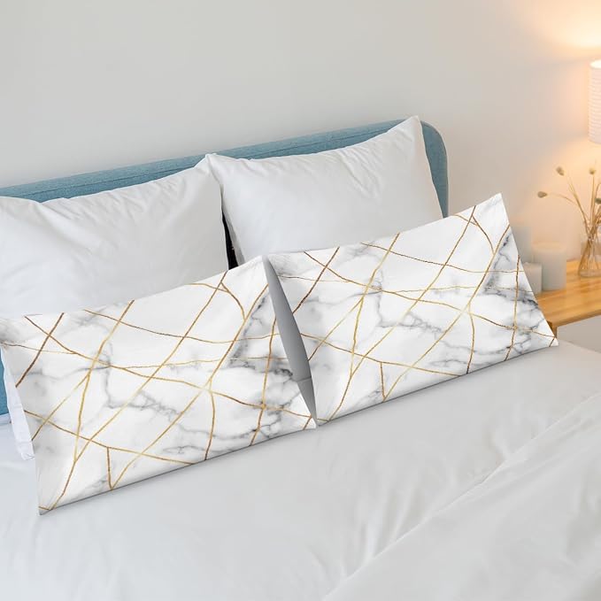 Marble Texture Golden Lines