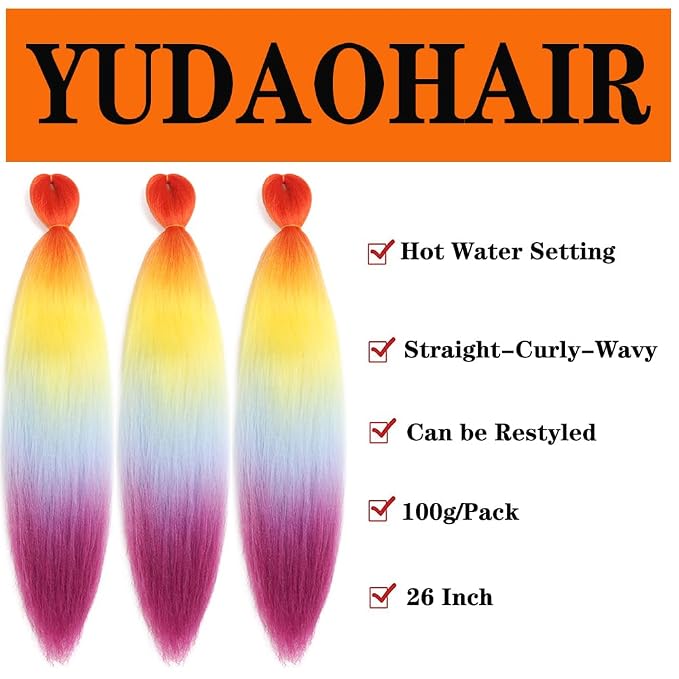 Orange-Yellow-Light Blue-Purple