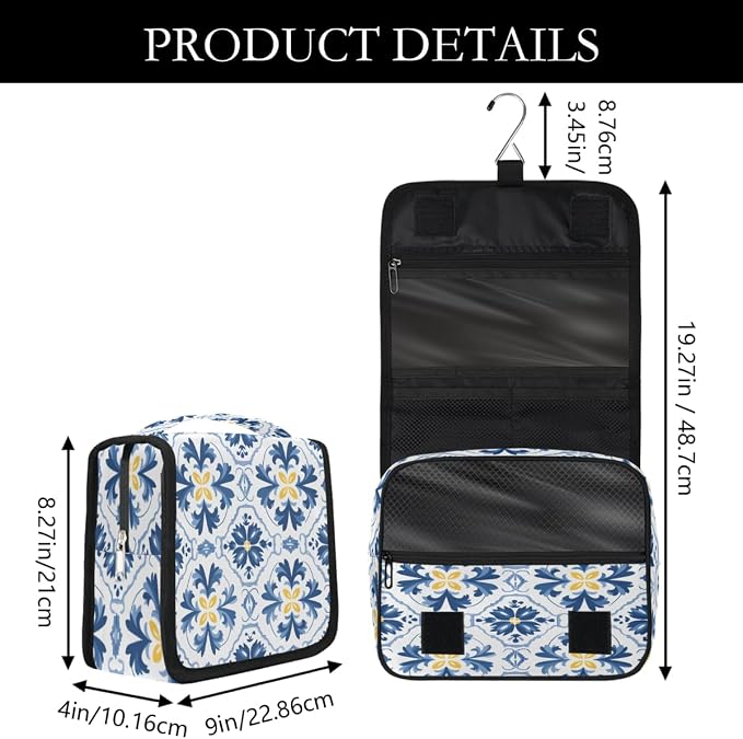 Z Abstract Blue Yellow Floral