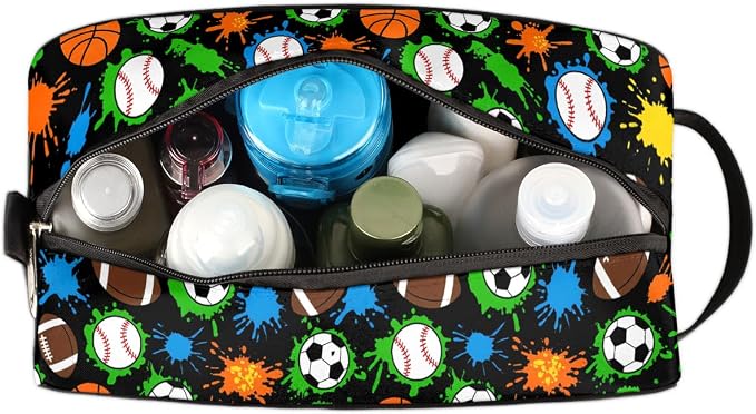 Colorful Splashes Sports Balls Pattern