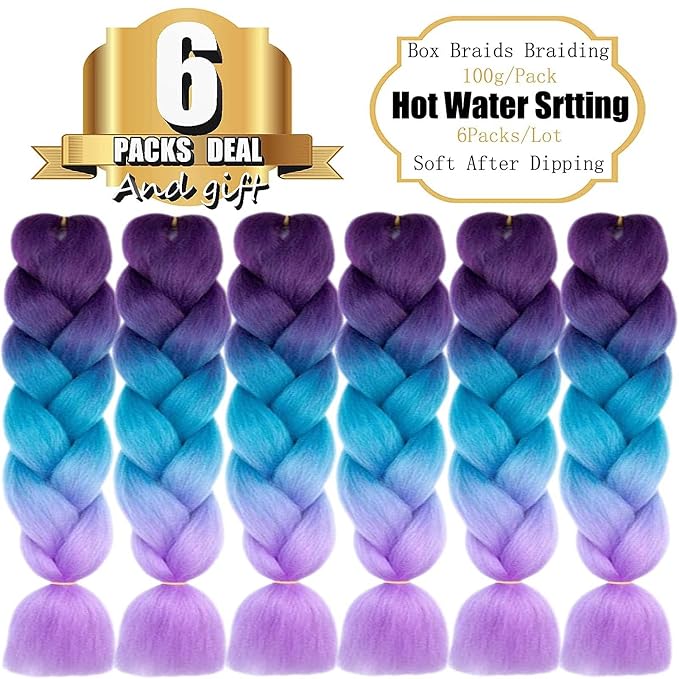 Purple to Lake Blue to Light Purple