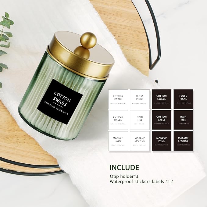 Jar Sage Green/Lid Gold