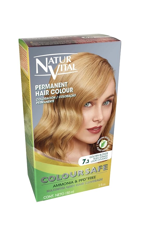 ~7.3 Golden blonde Hair