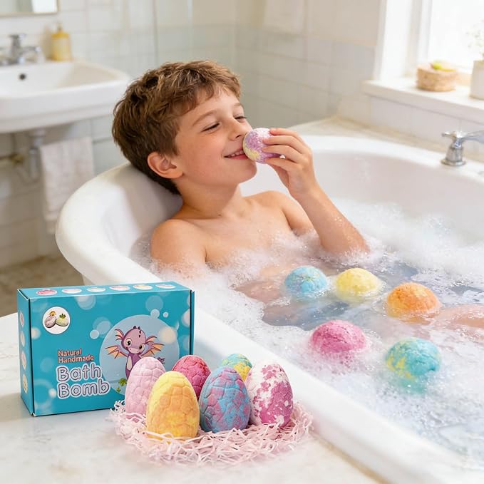 Dinosaur Egg 6pc Blue Box